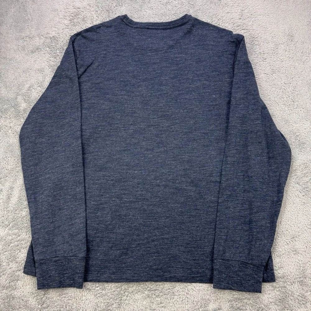 Polo Ralph Lauren Men's size XL Custom Fit Long Sleeve T-Shirt Navy Blue Heather